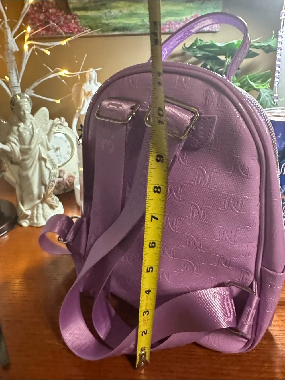 Juicy Couture Patent Purple Mini Backpack with Coin Pouch